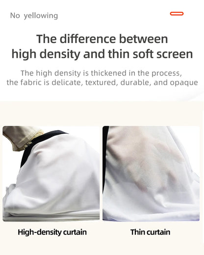 Projection Curtain 16: 9 Ratio Hight-Density 60-200 Inch Foldable Anti-Crease Portable Movie Projector Screen